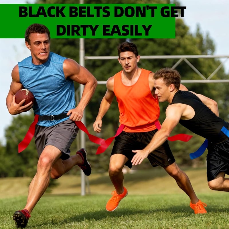 HAPNEWEY Flag Football Belts Set - Dual Color Flag Belts - Image 4